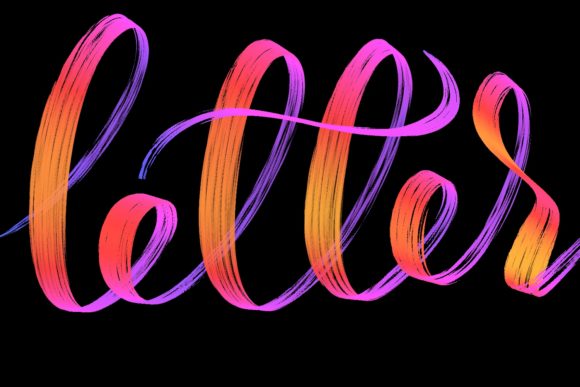 Elevating Digital Lettering: The Strategic Value of Procreate Brush - Textured Letters 1 for Modern Creators