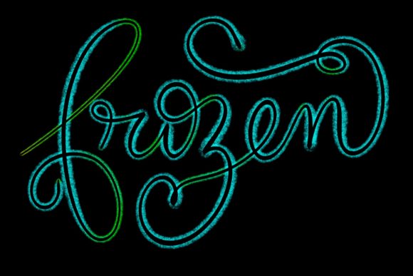 Frozen Design 2: Elevate Your Procreate Lettering