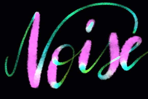 Procreate Brush - Rainbow Noise: Elevating Your Digital Lettering with Texture and Depth
