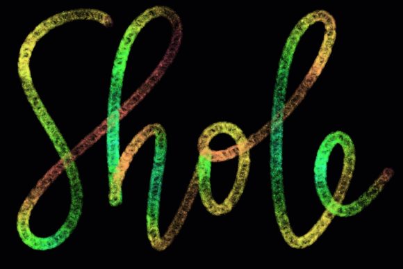 Rainbow Shole Procreate Brush Guide